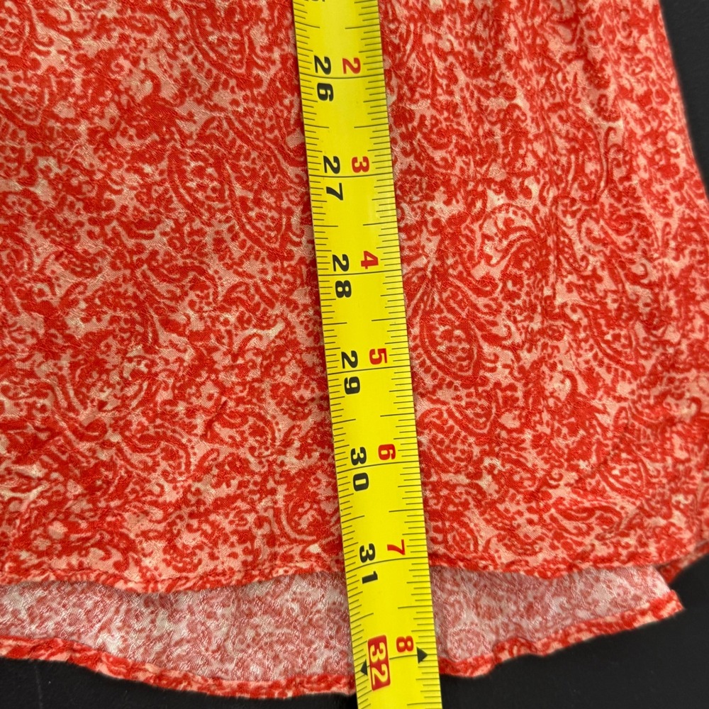 Intimately Free People Slip Dress Womens Small Orange Floral Lace Shabby Chic - Picture 10 of 12